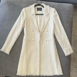 Massimo Dutti Cream Coat XS/S